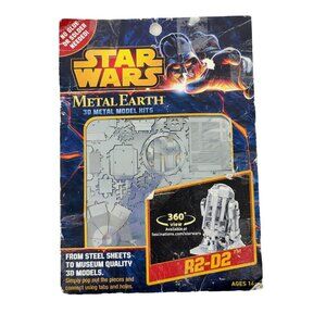 Star Wars Metal Earth R2-D2 3D steel Laser Cut Model Kit Fascinations New 2013